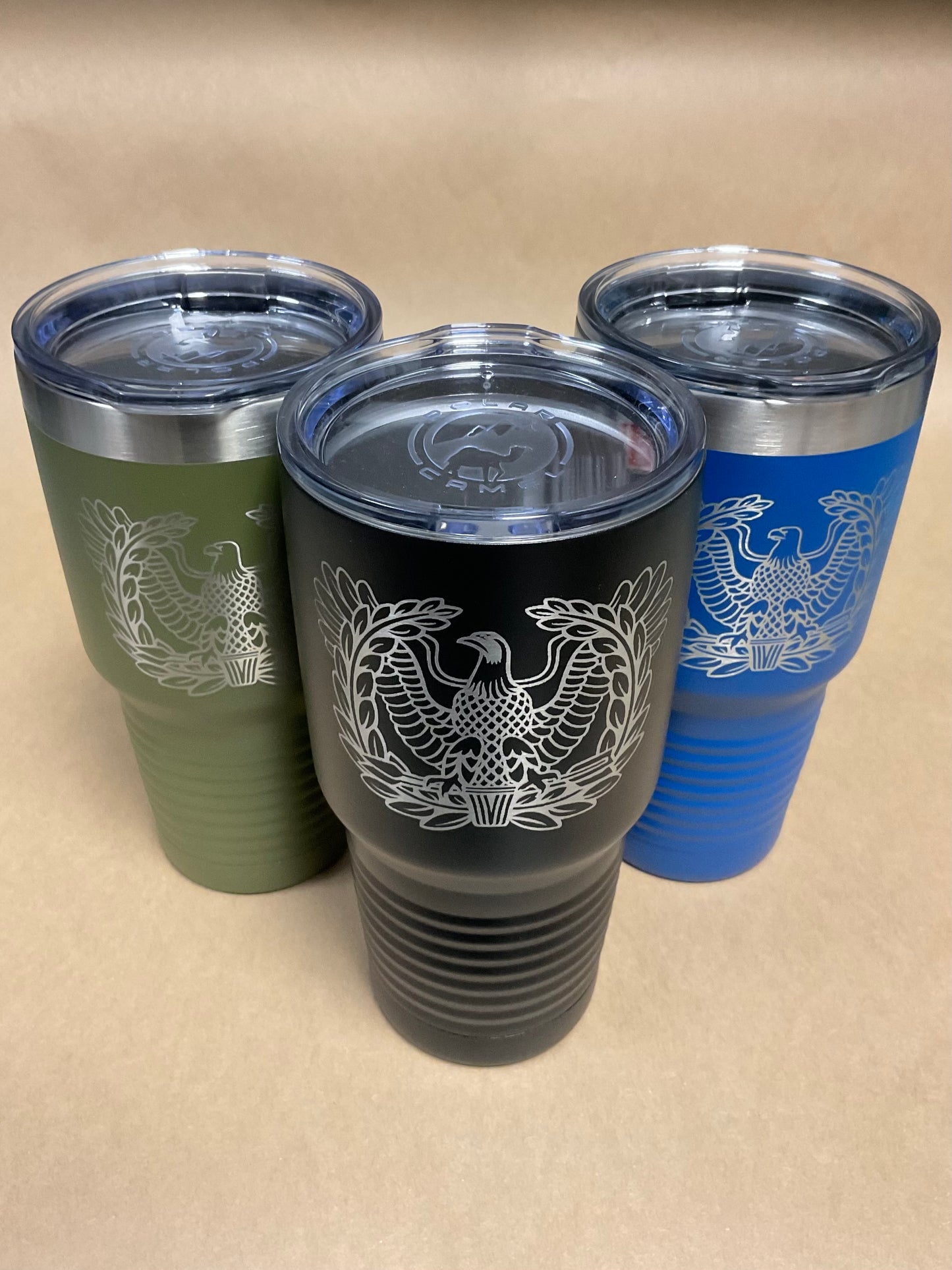 30oz Double Insulated Tumbler with  Warrant Officer Insignia Laser Engraving