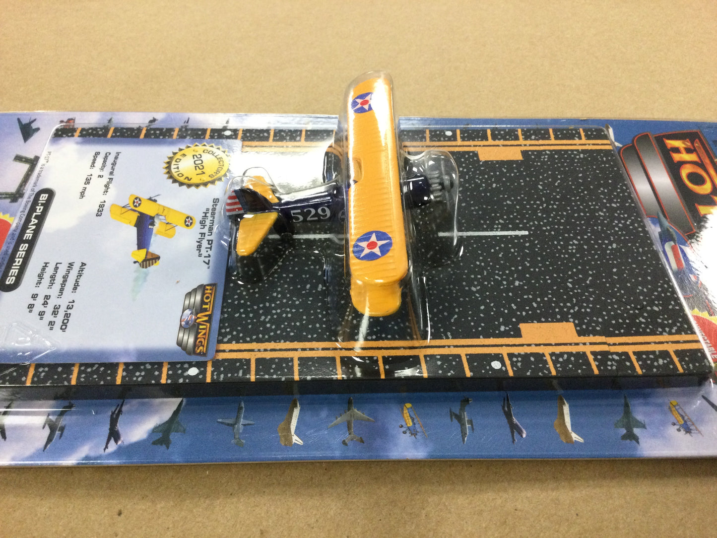 Hot Wings Stearman PT-17 'High Flyer' Airplane with runway