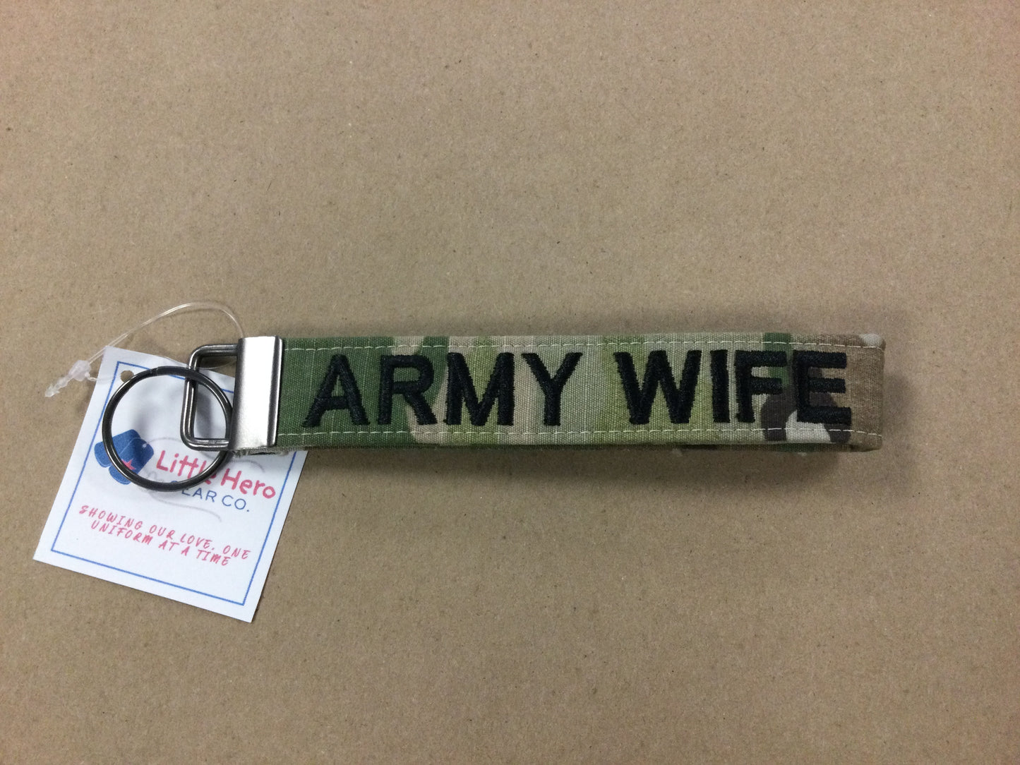 Army Wife Wristlet Keychain