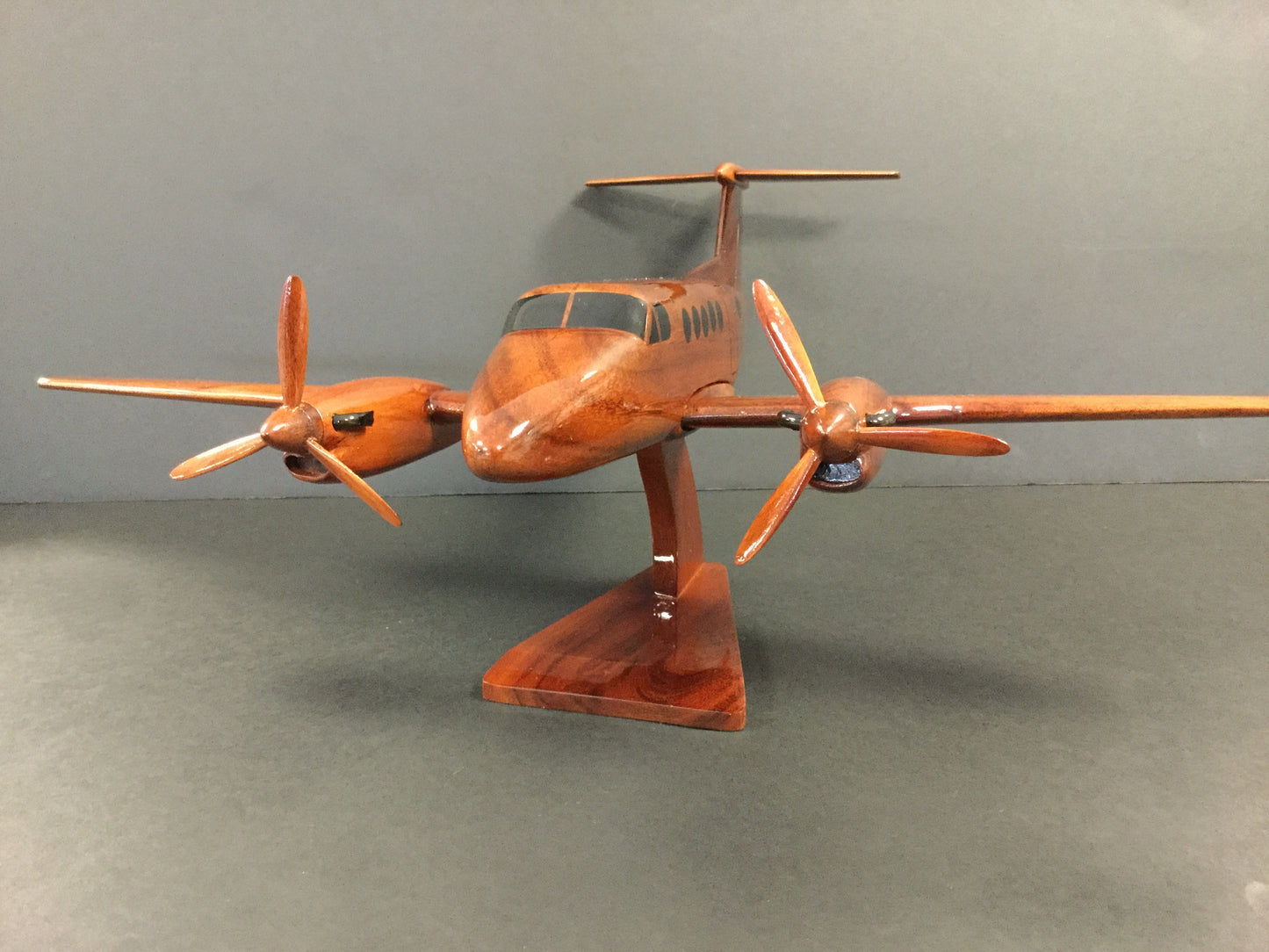 C-12 Huron Airplane Mahogany Model