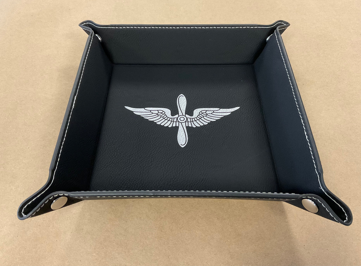 Leatherette Snap Tray- Small- Prop and Wing