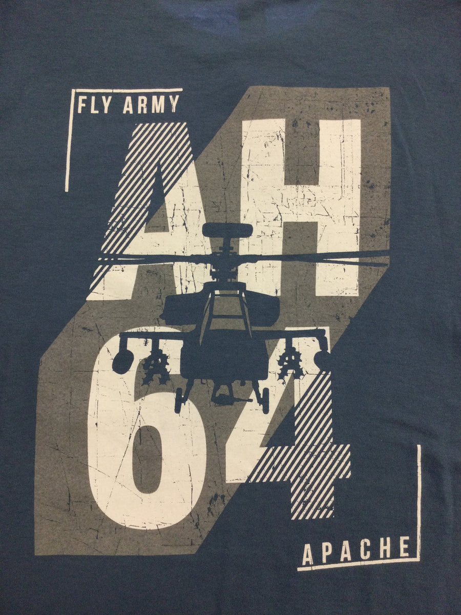 Us Army Apache Ah-64 Helicopter Hawaiian Shirt –