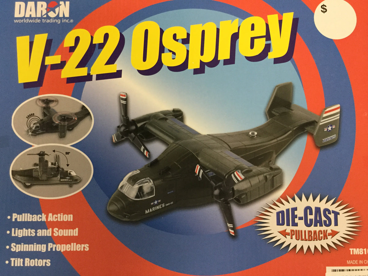V-22 Osprey Pullback w/Light and Sound Toy – Aviation Museum Gift Shop