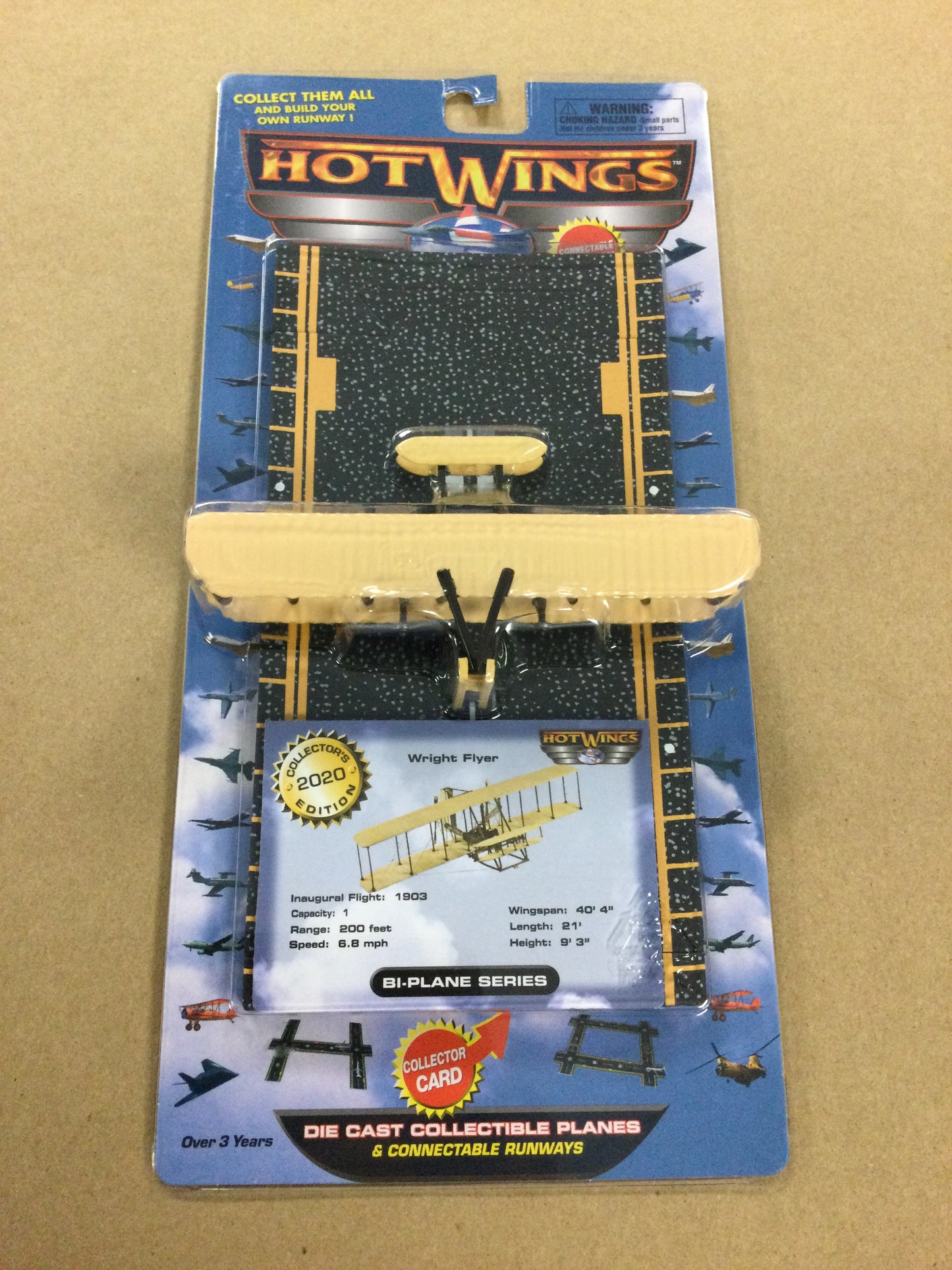 Hot Wings Wright Flyer Airplane with runway