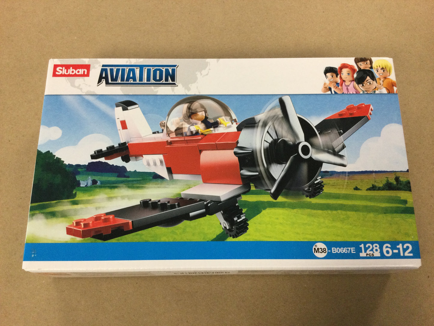 Building Block Red Plane Kit