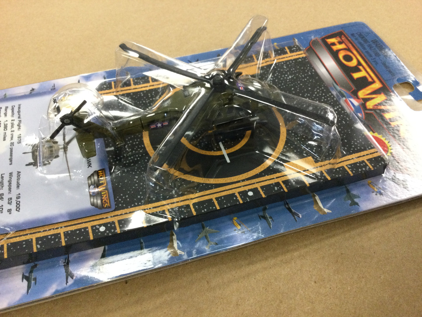 Hot Wings UH-60 Black Hawk Helicopter with Runway