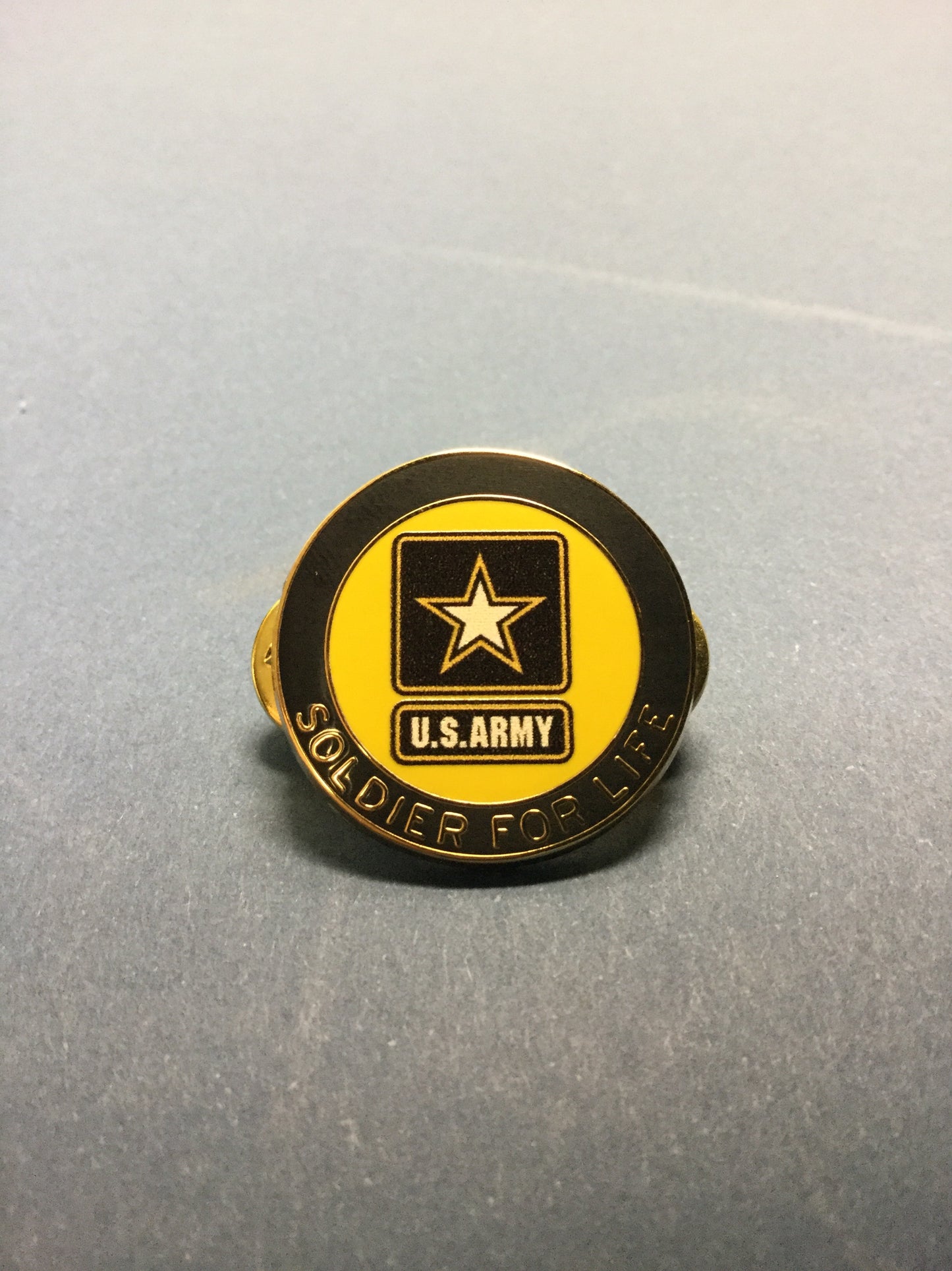 US Army Soldier For Life Logo Pin