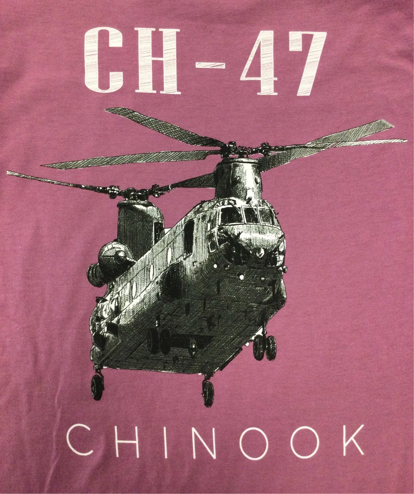 CH-47 Chinook Helicopter Sketch2 T-Shirt