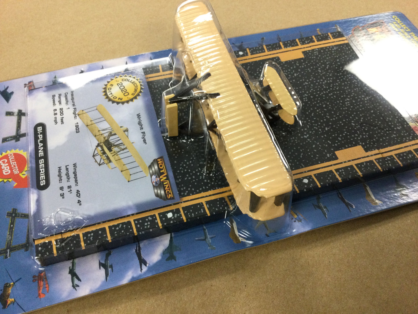 Hot Wings Wright Flyer Airplane with runway