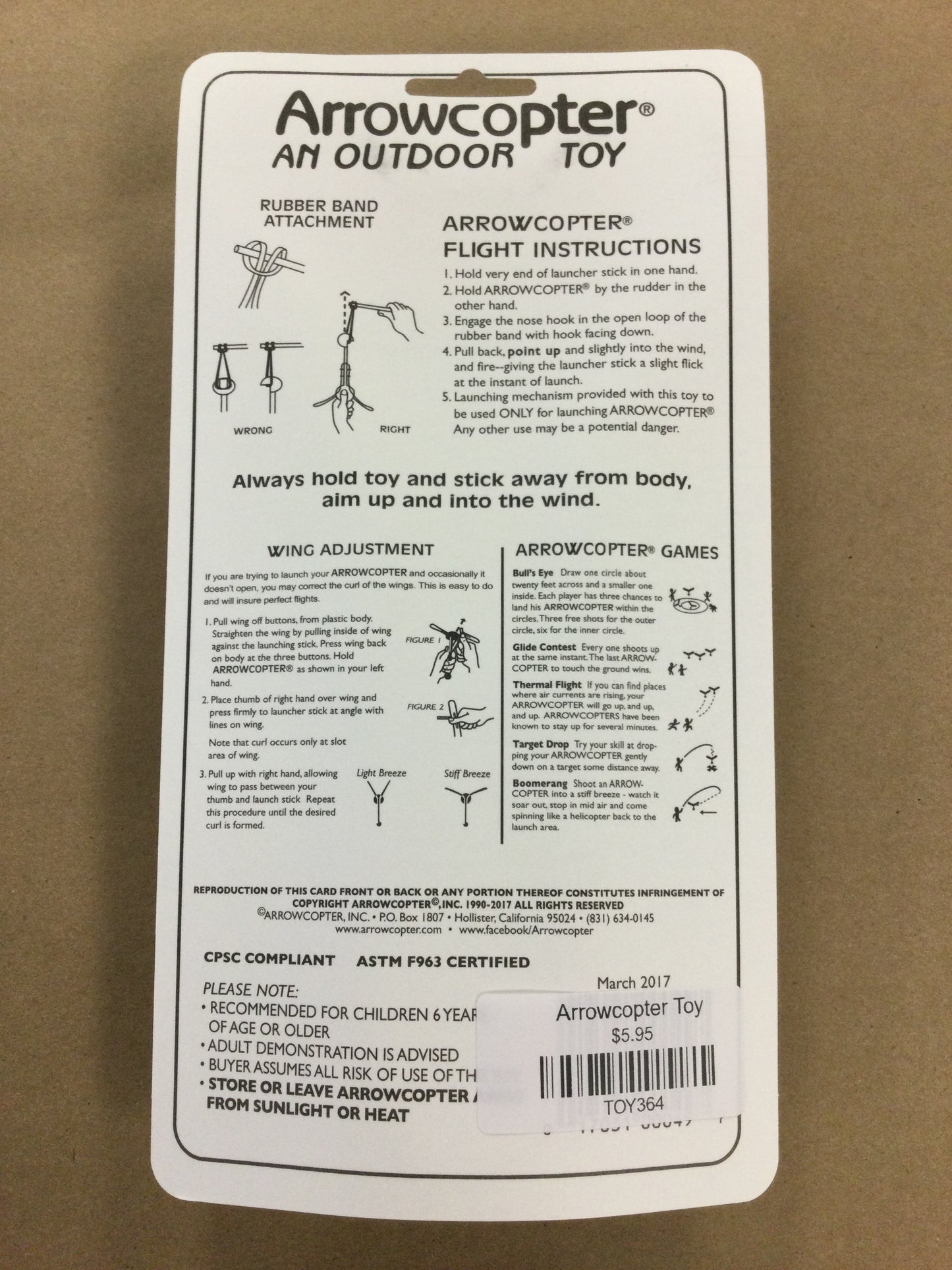 Arrowcopter Toy