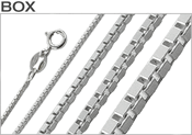 Sterling Silver 16" Box Chain Necklace 0.7mm with 2" extension