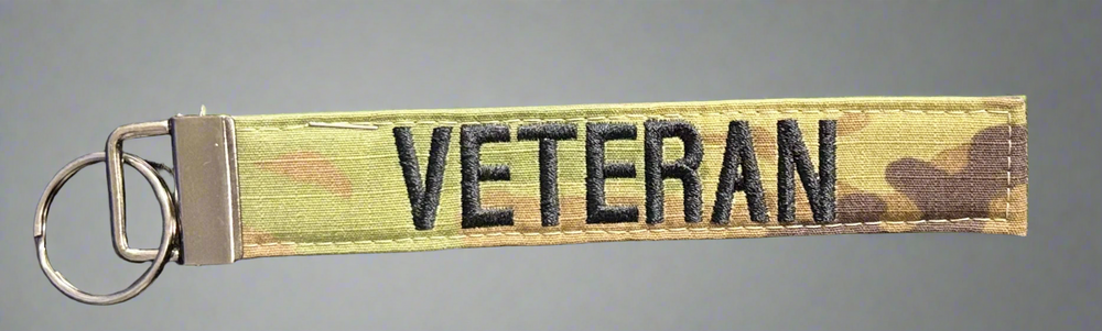 Embroidered Camo keychain - Veteran