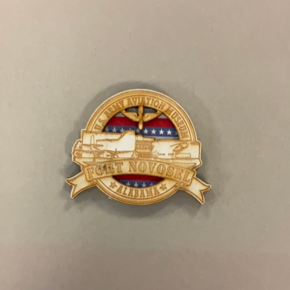 Army Aviation Museum Wooden Magnet