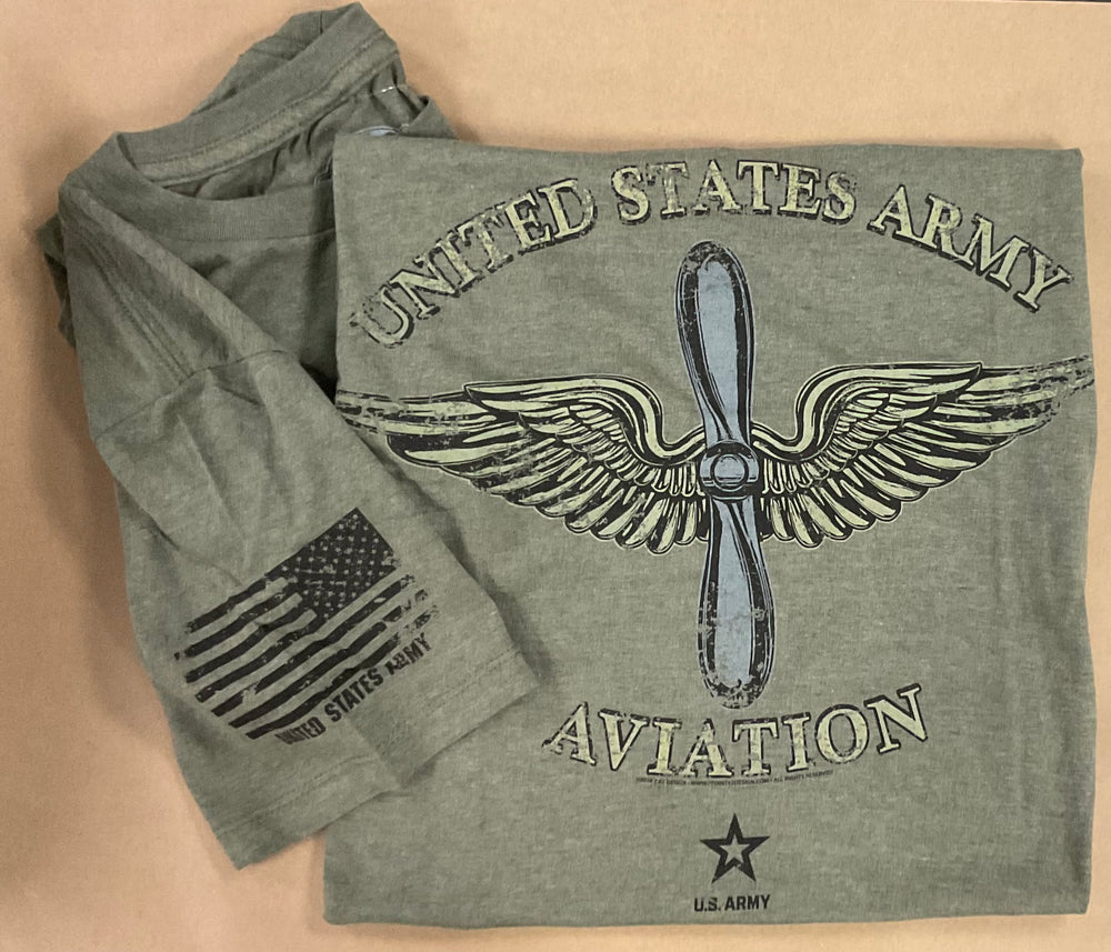 Army Aviation Prop and Wing T-Shirt