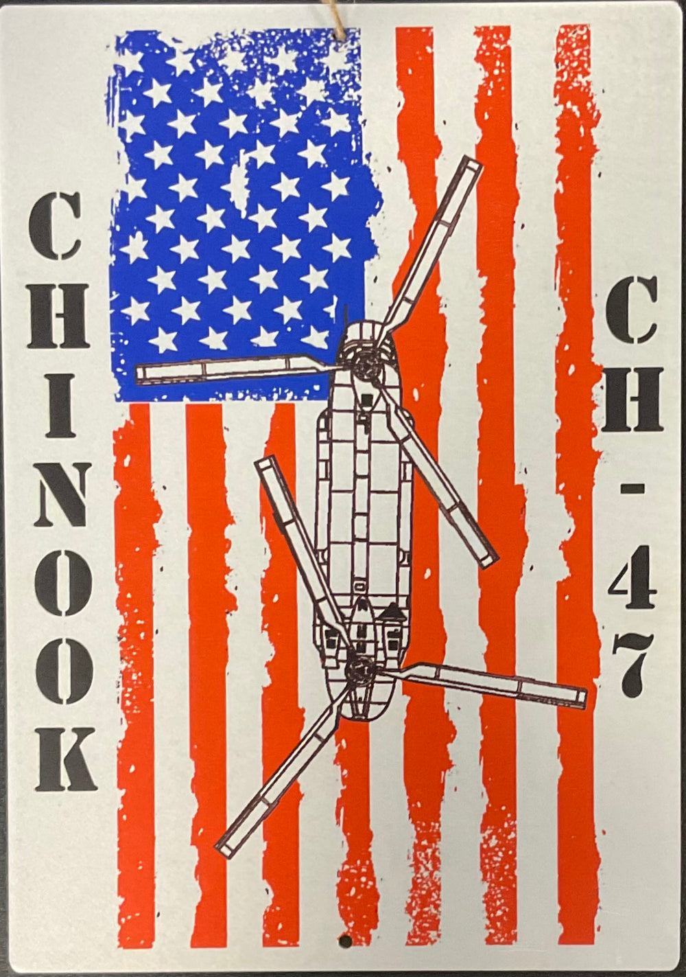 Aircraft Sign with Flag