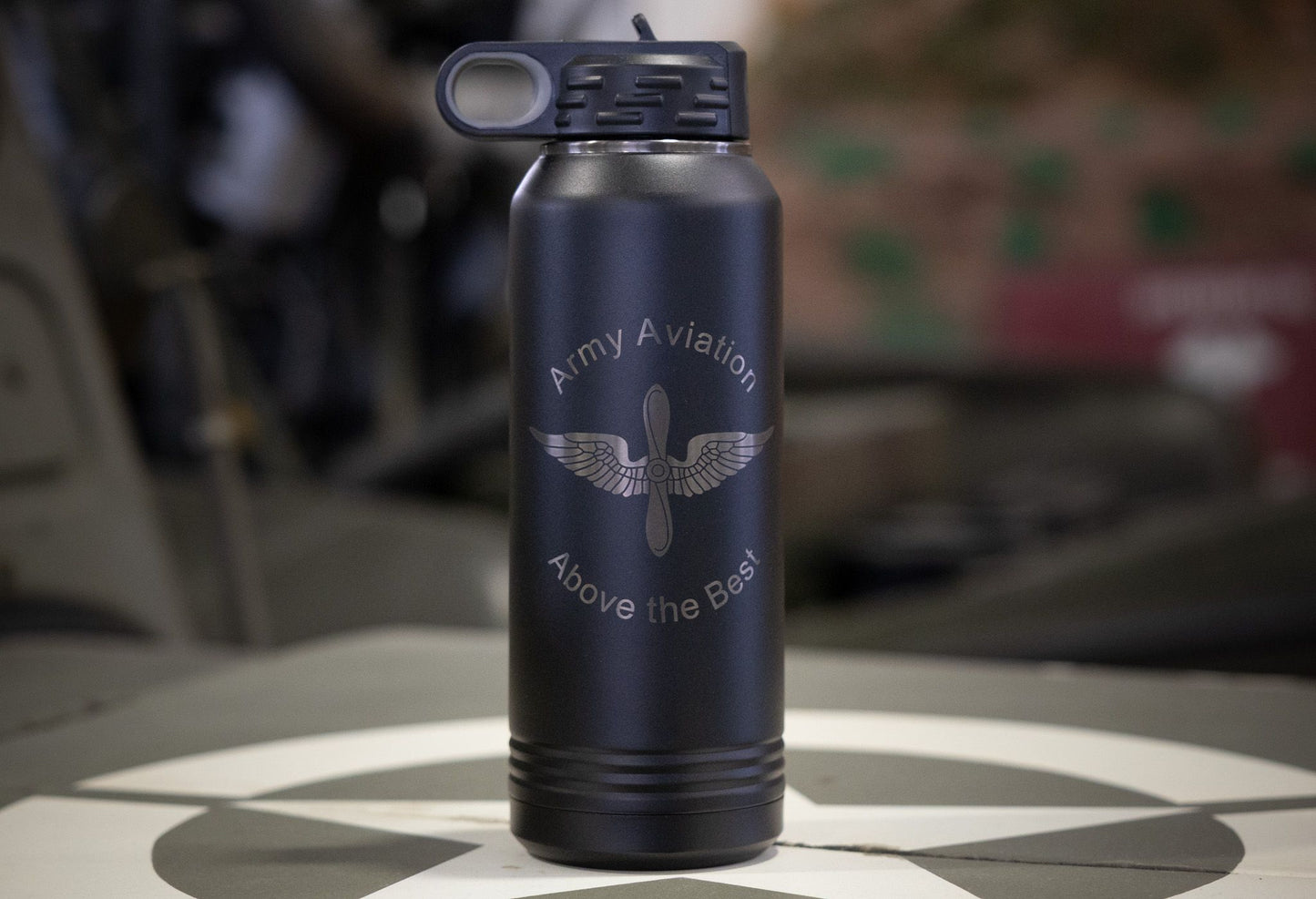 
                  
                    32oz Water Bottle with etched Army Aviation
                  
                