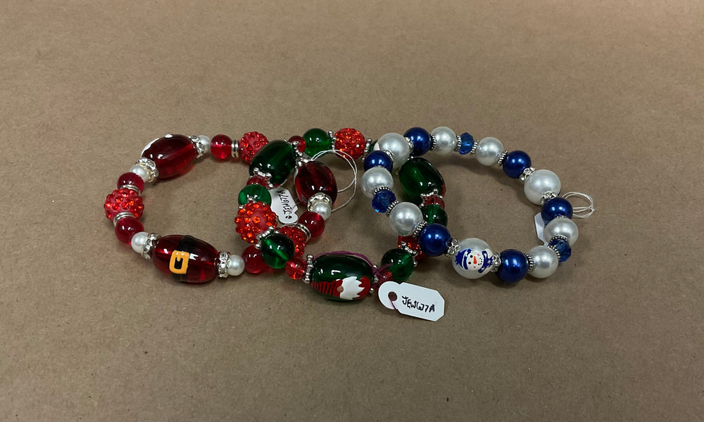 
                  
                    Christmas Glass Bead Stretch Bracelets Multi
                  
                