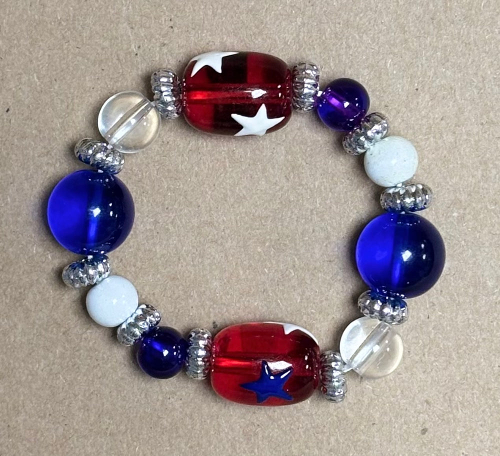 USA Star Kid Hand Painted Bracelet