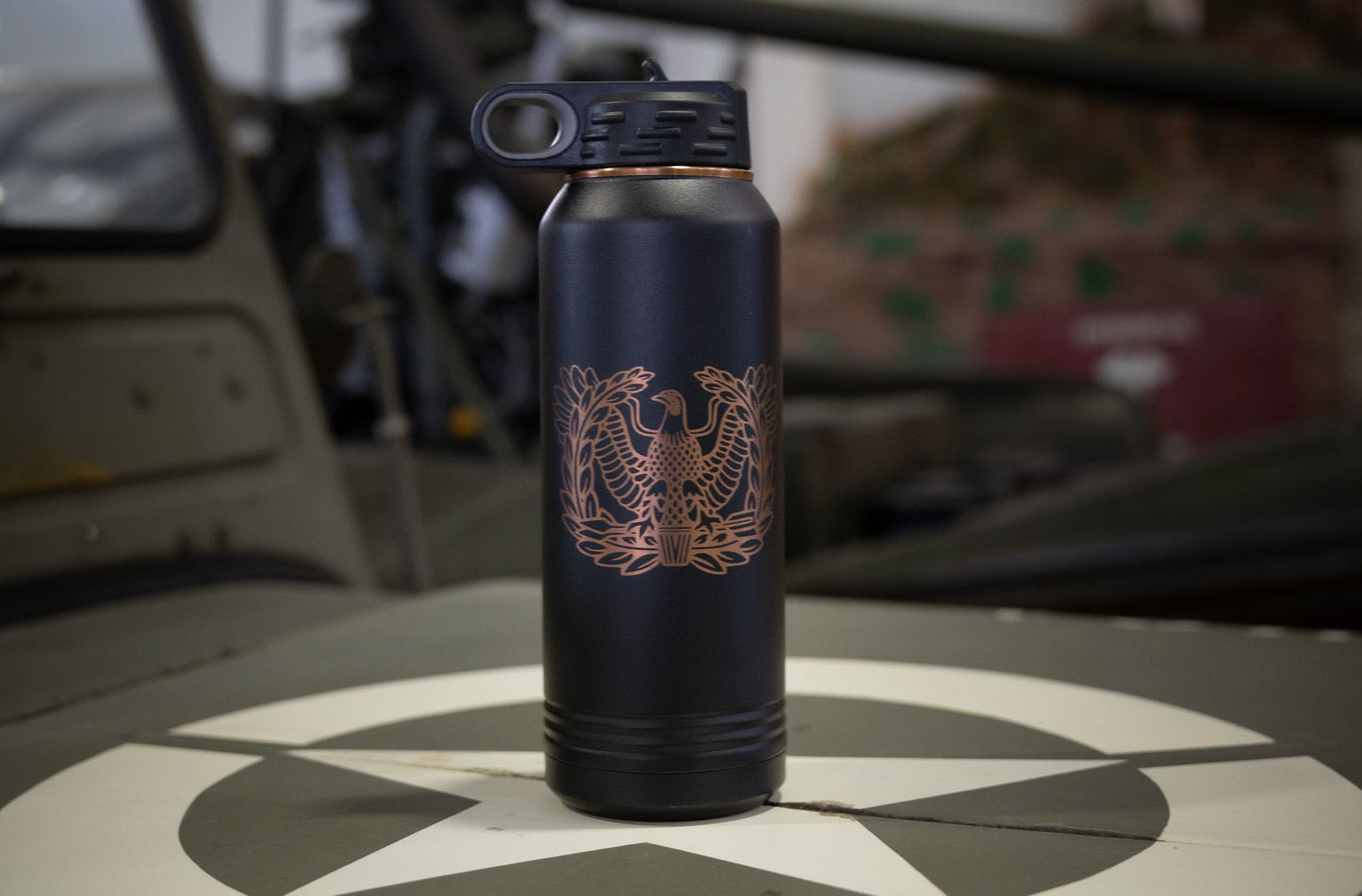 
                  
                    32oz Water Bottle with etched Warrant Insignia
                  
                