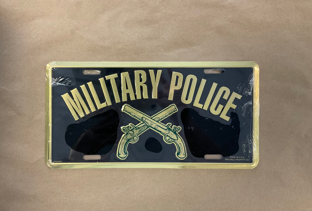 License Plate Military Police