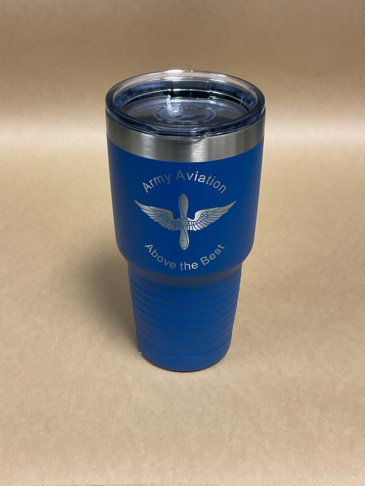 
                  
                    30oz Double Insulated Tumbler with  Army Aviation Insignia Laser Engraving
                  
                