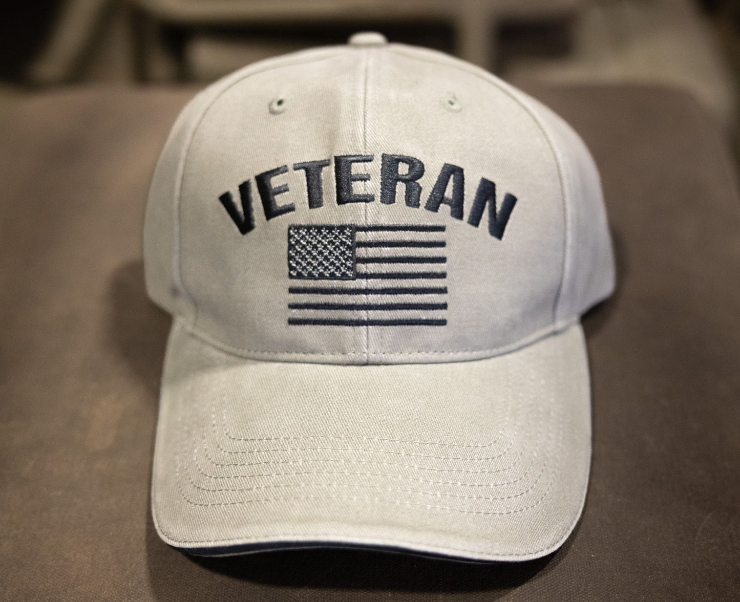 
                  
                    Veteran with Flag Hat
                  
                