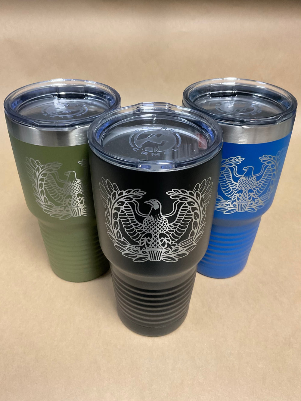 30oz Double Insulated Tumbler with  Warrant Officer Insignia Laser Engraving