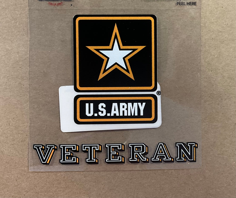 US Army Veteran with Army Star Decal