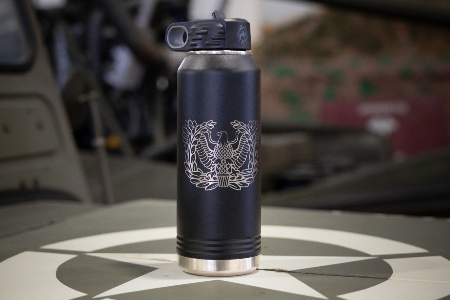 
                  
                    32oz Water Bottle with etched Warrant Insignia
                  
                