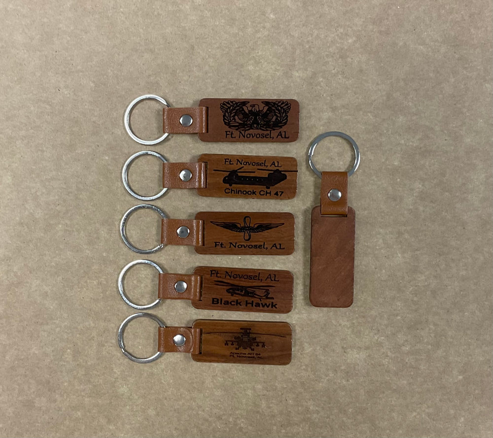 Engraved Wooden Keychain