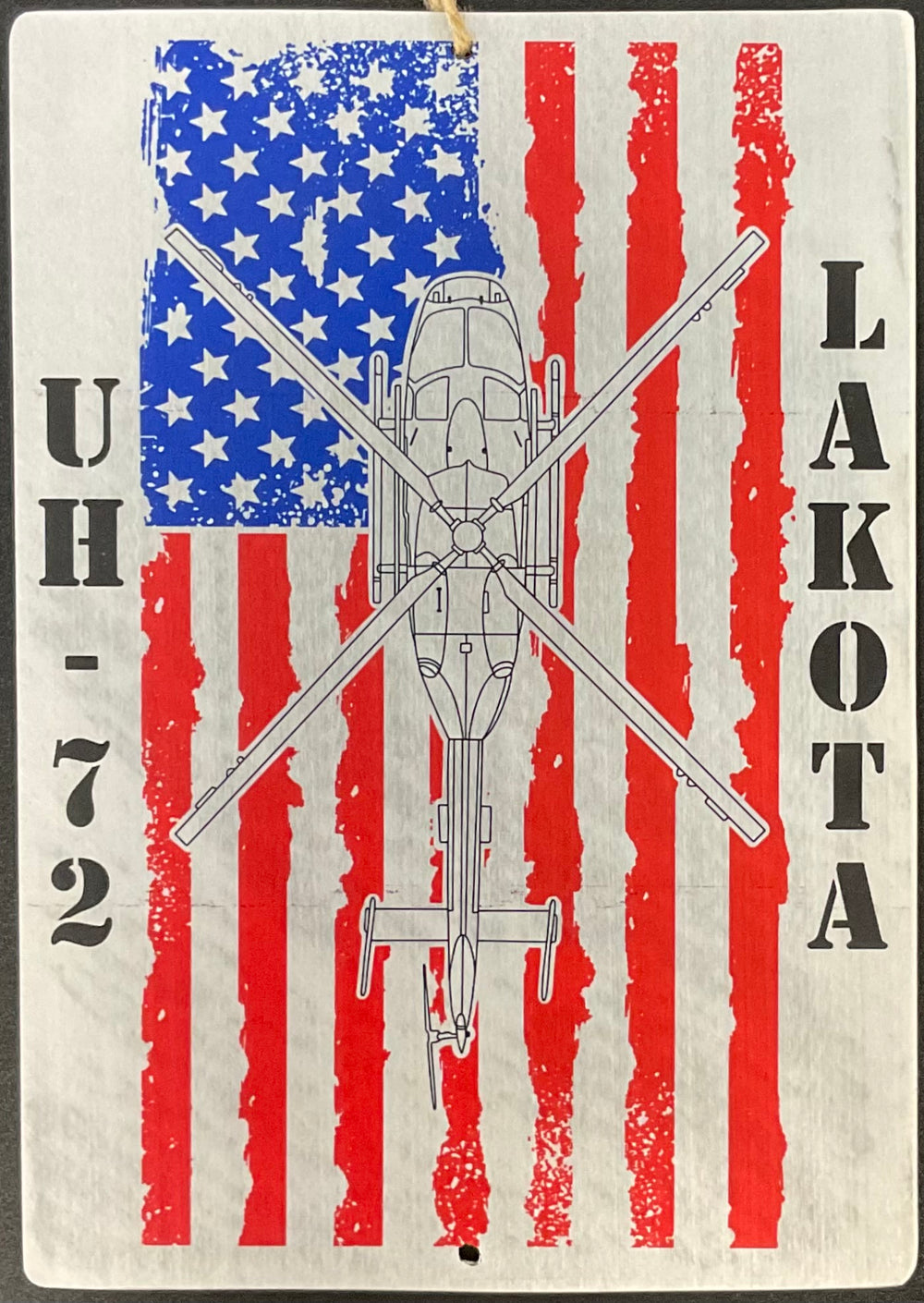 Aircraft Sign with Flag