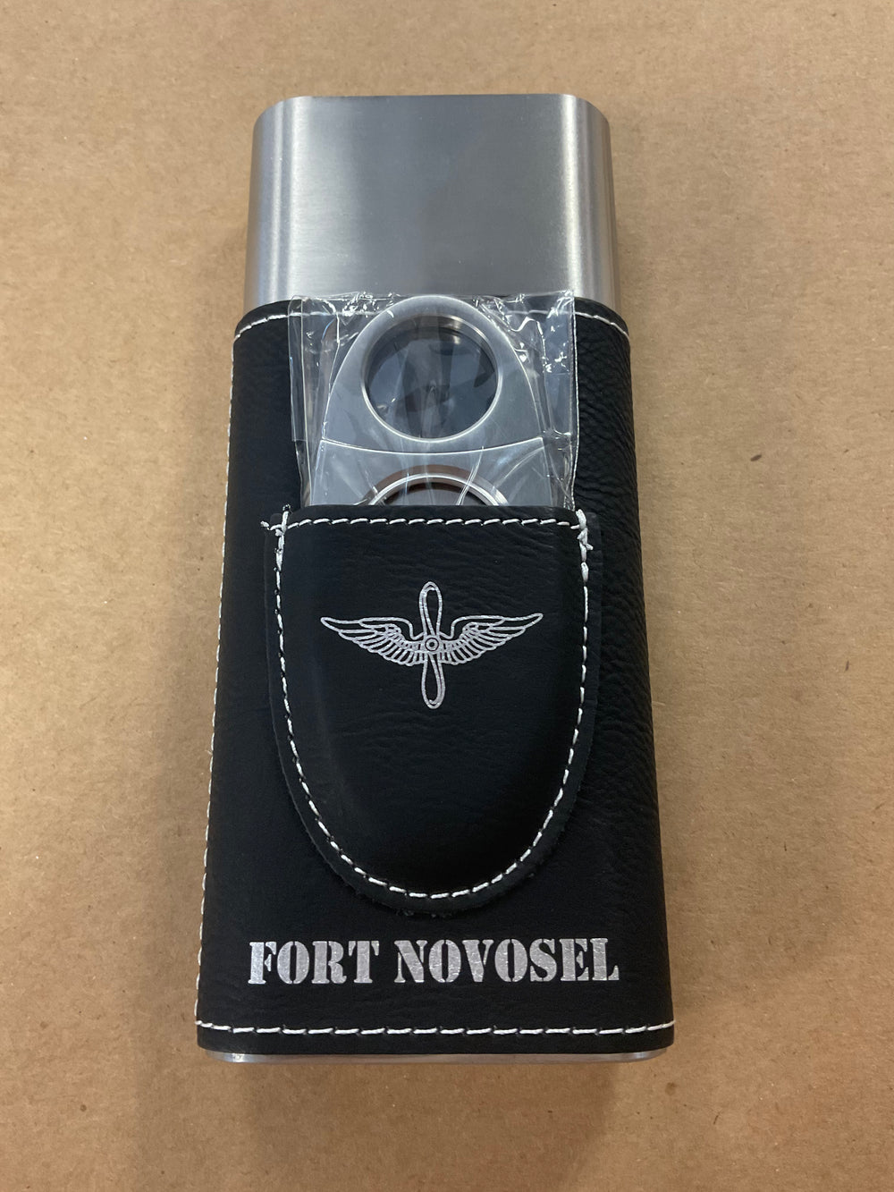 Cigar Holder w/cutter Fort Novosel