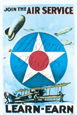 Historic Art Post Card - Join the Air Service