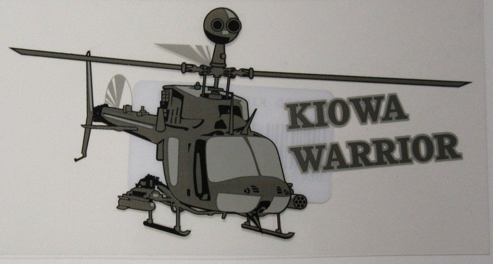 OH-58D Kiowa Warrior Helicopter Decal