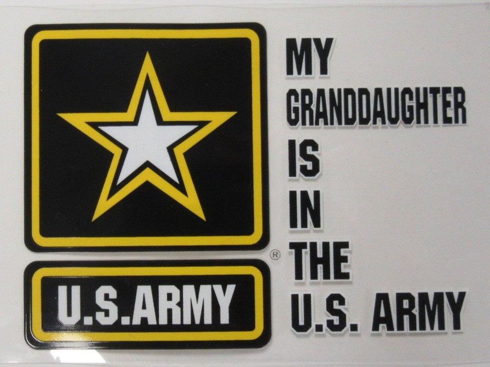My Granddaughter is in the US Army Decal