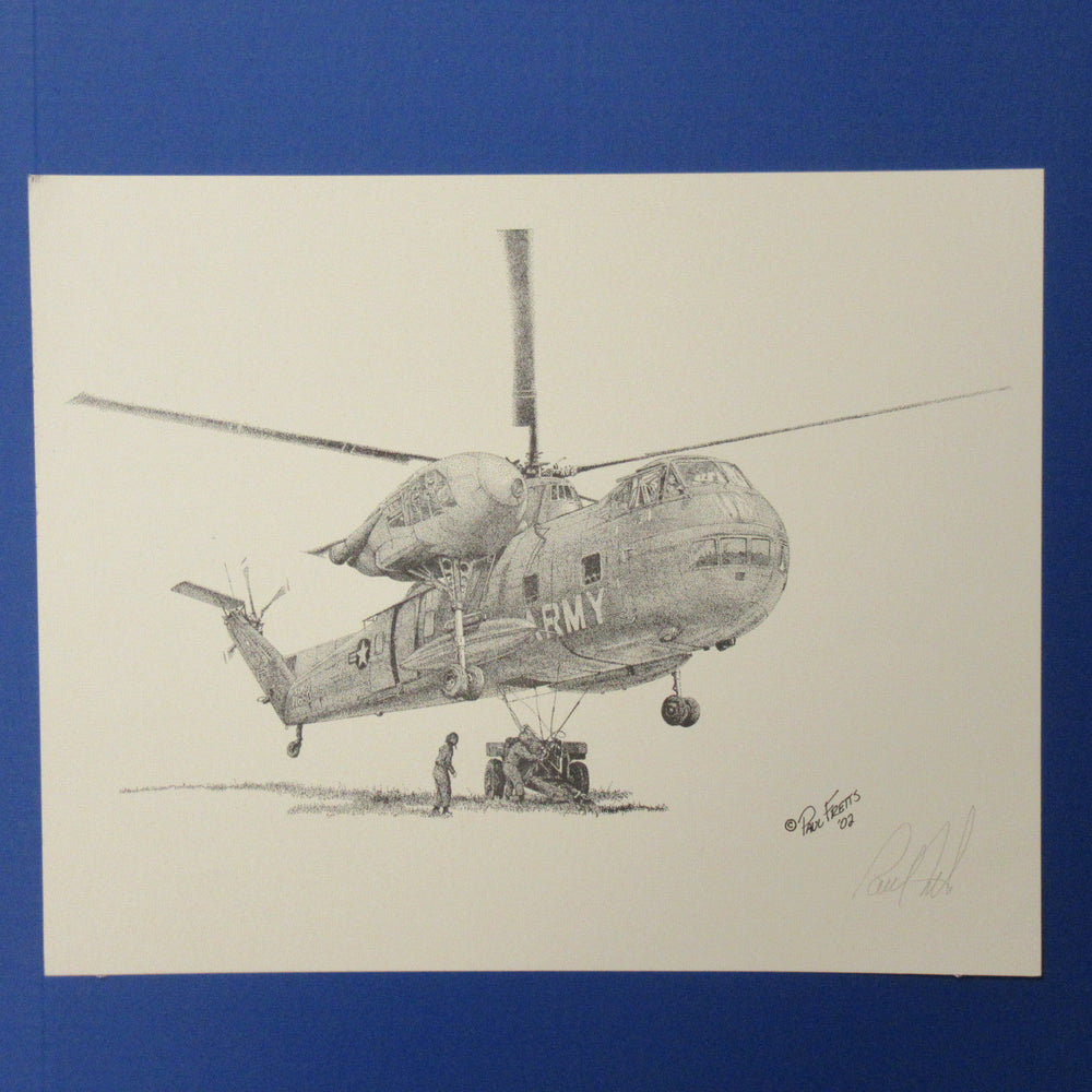 CH-37 Mojave Helicopter Print by Paul Fretts