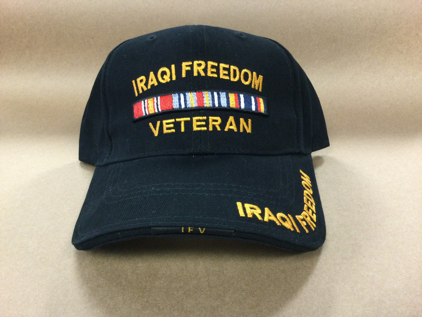 
                  
                    Iraqi Freedom Veteran Hat with campaign ribbon
                  
                