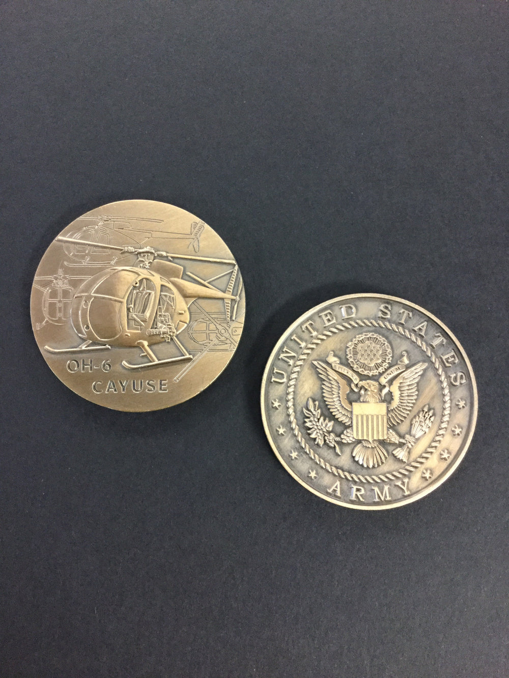 OH-6 Cayuse Helicopter Coin