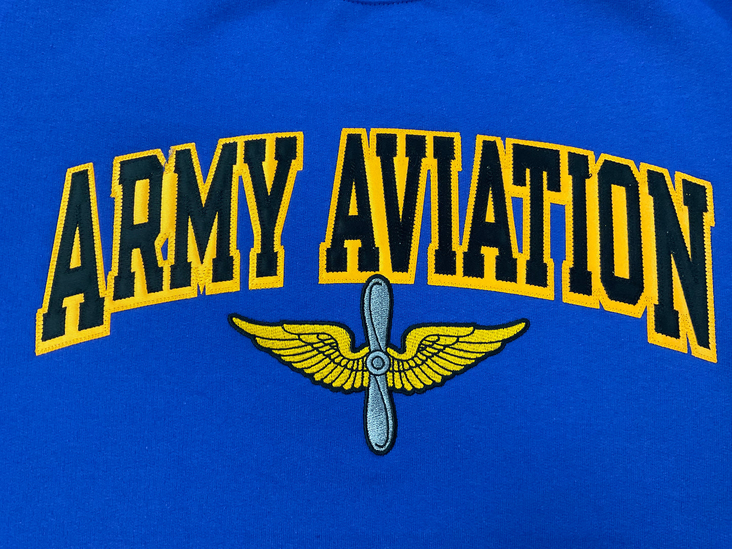 Crew Neck Sweatshirt with Army Aviation Logo Aviation Museum