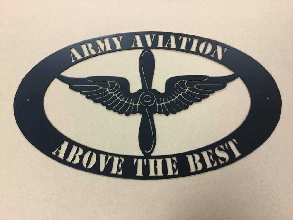 Army Aviation Branch Oval Metal - Above the Best