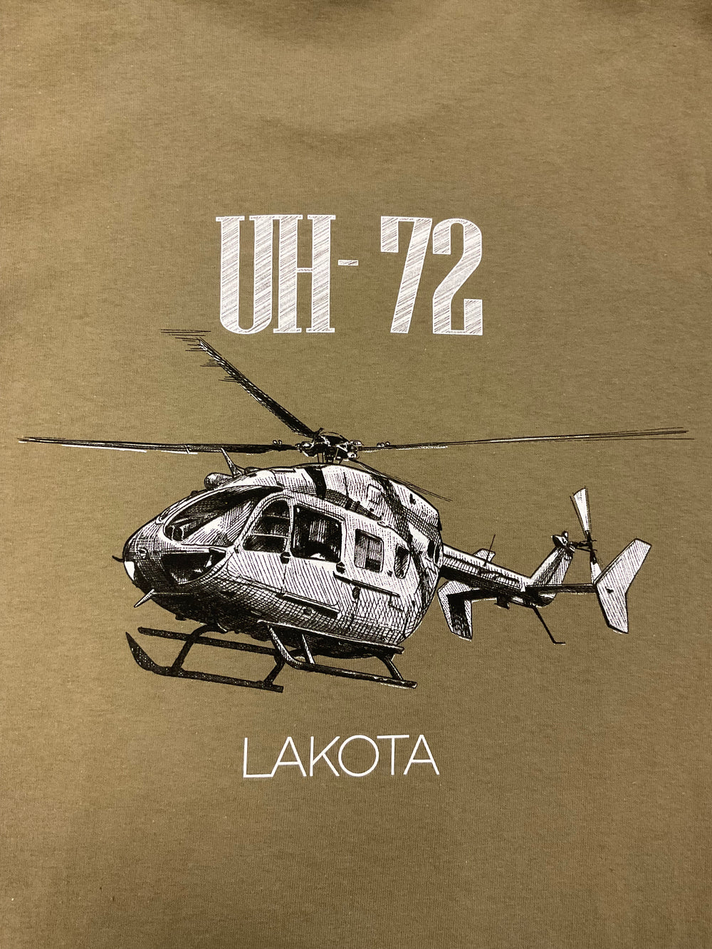 UH-72 Lakota Sketch Adult T-Shirt