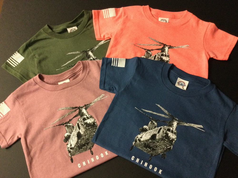 CH-47 Chinook Helicopter Youth Sketch2 T-Shirt