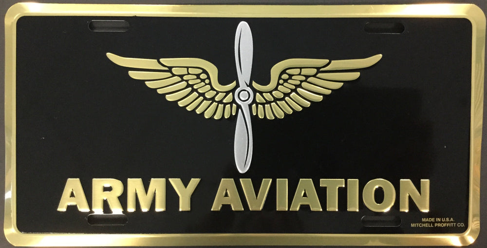 Army Aviation Branch License Plate