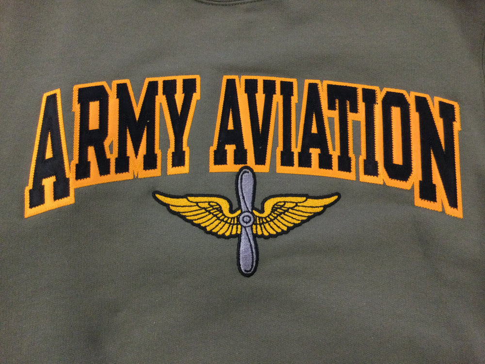 
                  
                    Crew Neck Sweatshirt with Army Aviation Logo
                  
                