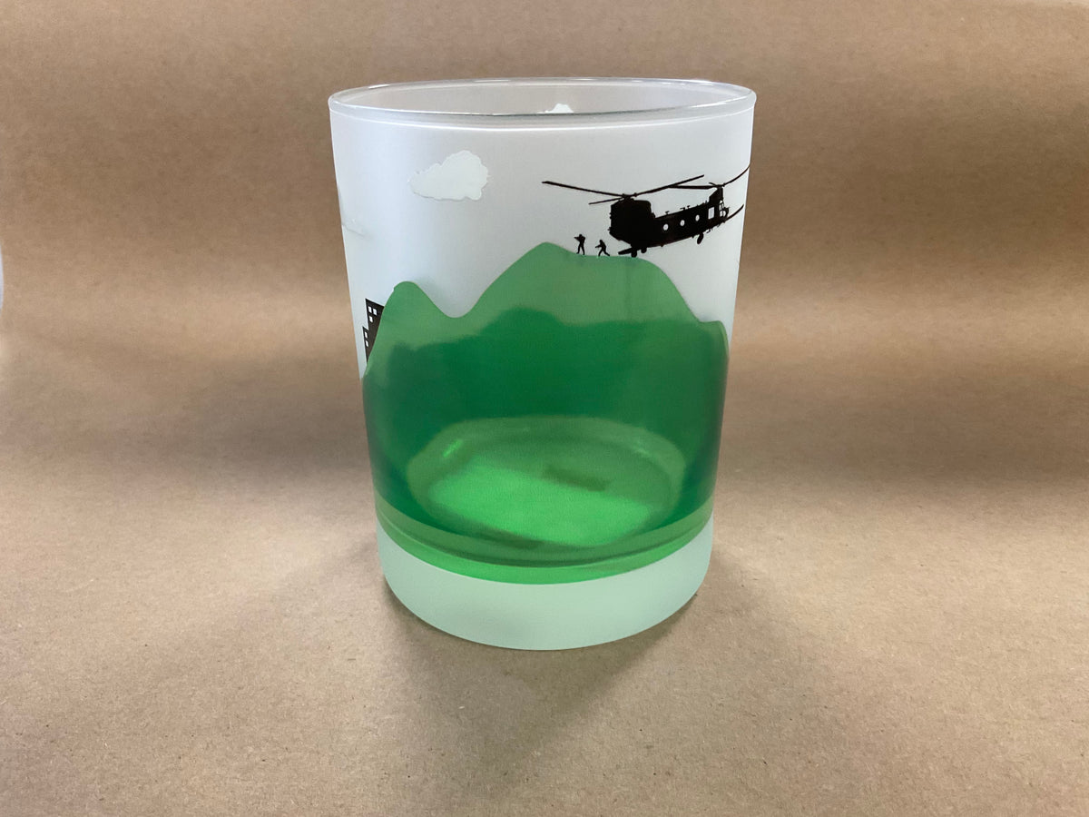 Army Aviation Rocks Glass- Colorful with Aircraft – Aviation Museum ...