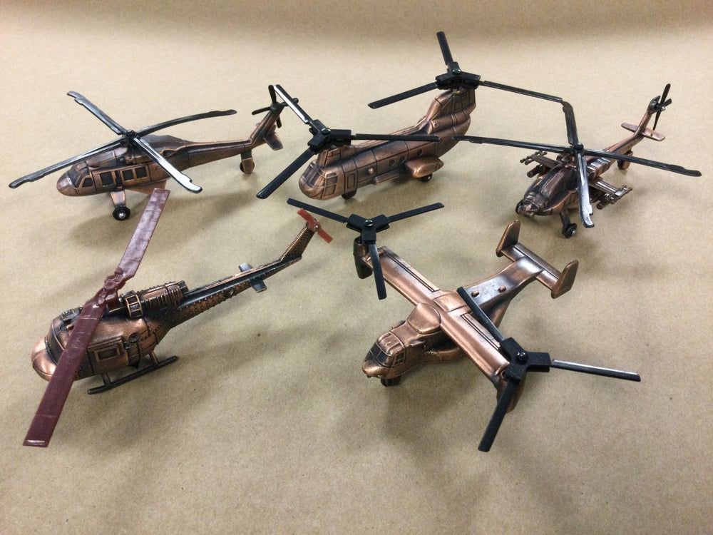 Helicopter Pencil Sharpeners - diecast