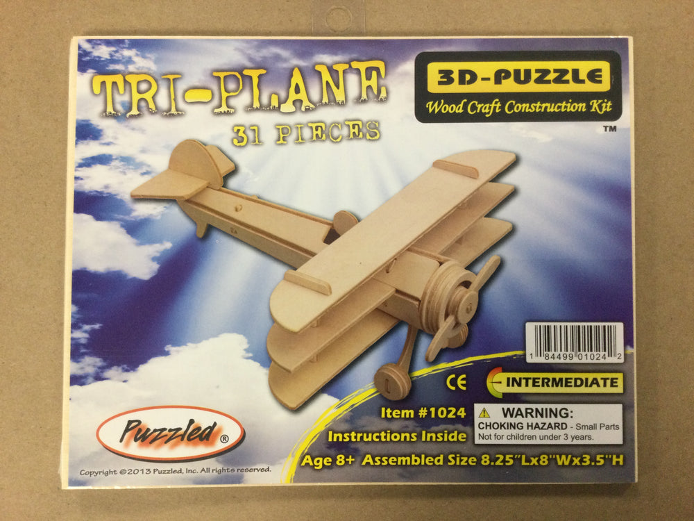Tri-Plane 3-D Puzzle Kit