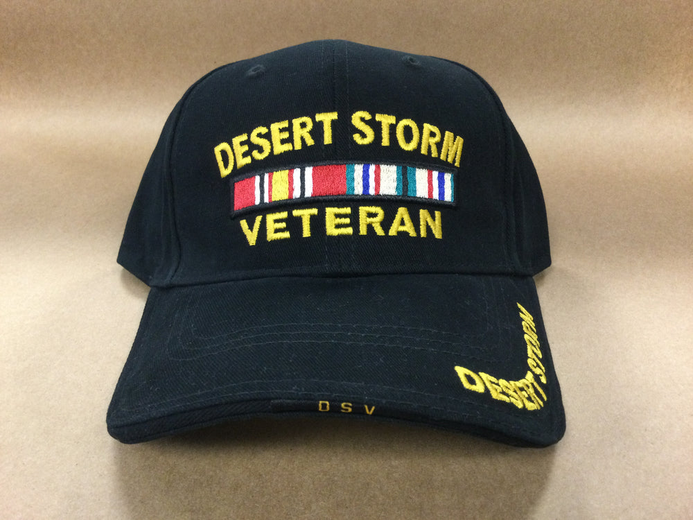 Desert Storm Veteran Hat with campaign ribbon