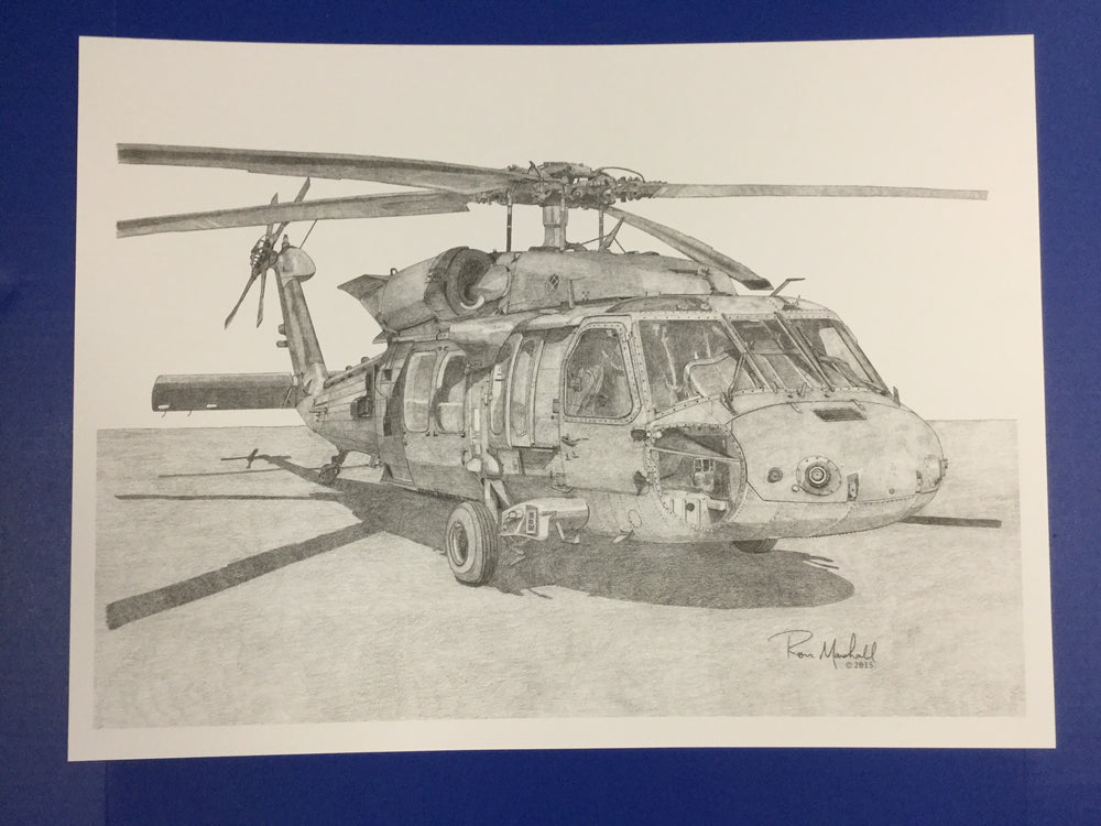 UH-60M Black Hawk Print by Ron Marshall