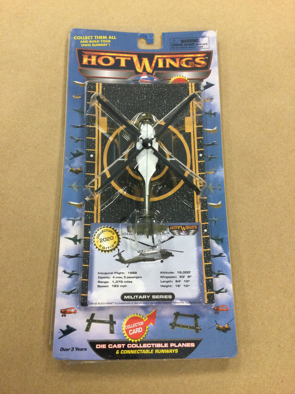 Hot Wings VH-60 Presidential Black Hawk Helicopter with runway